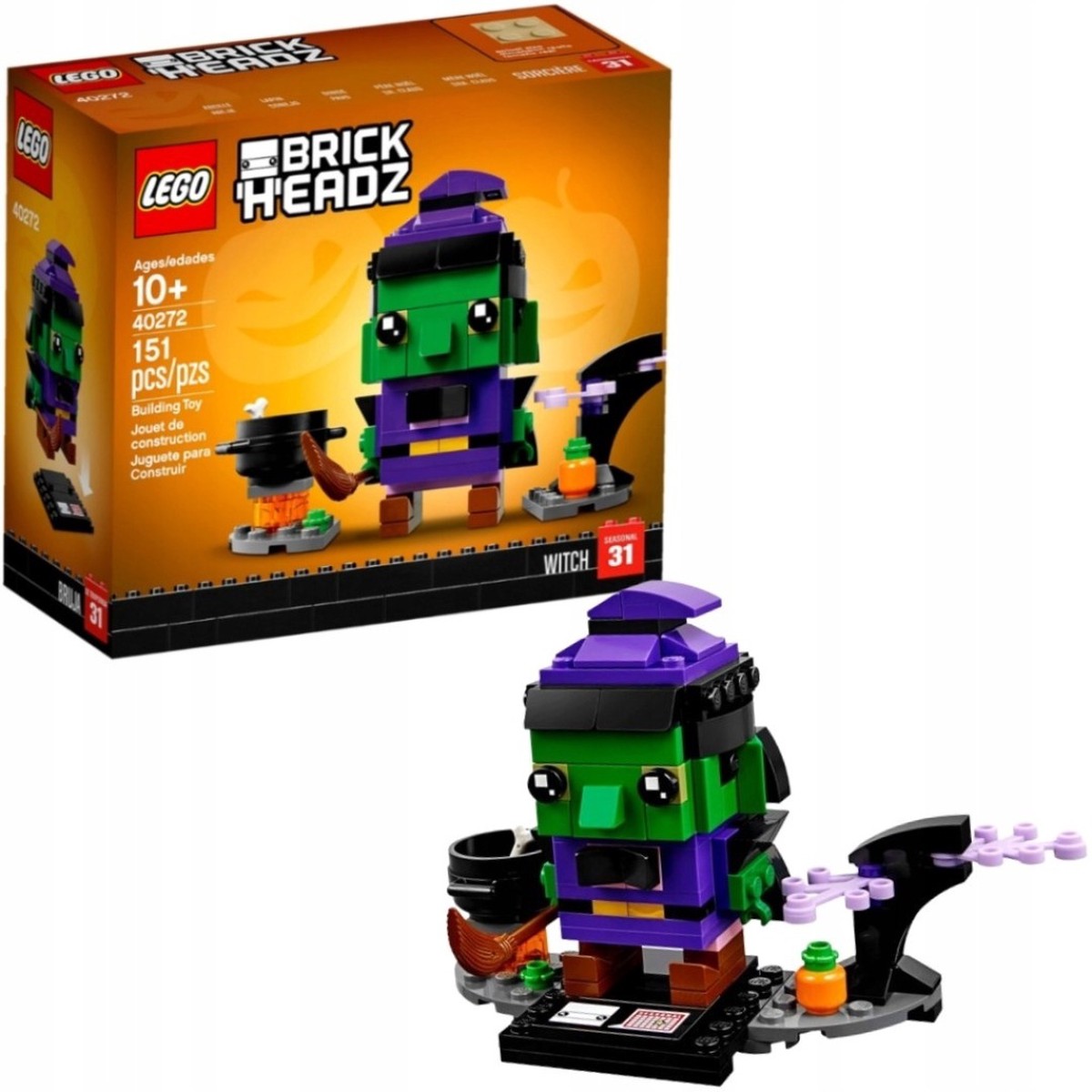  BrickHeadz 40272 Halloween Witch  Retired