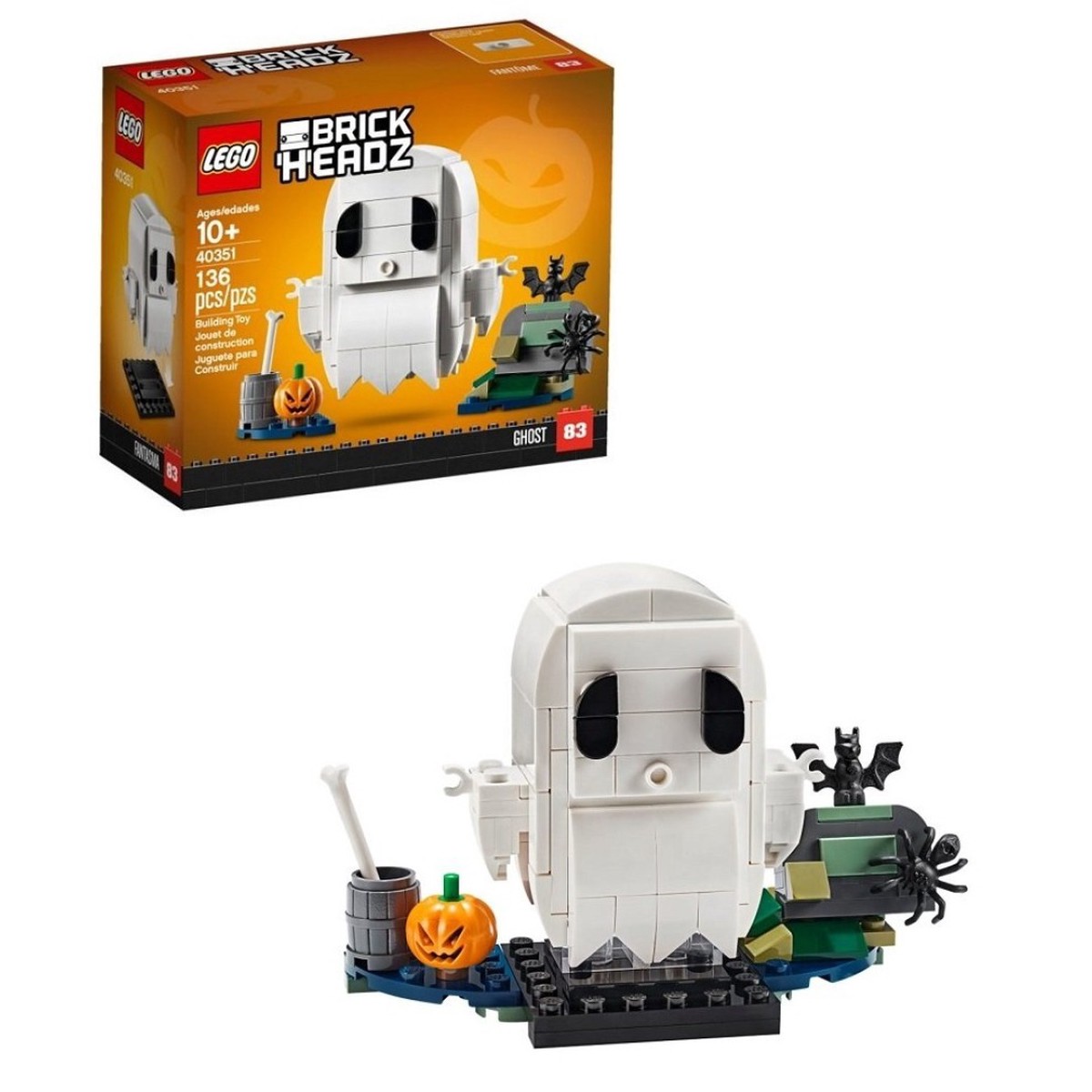  BrickHeadz 40351 Halloween Ghost  Retired