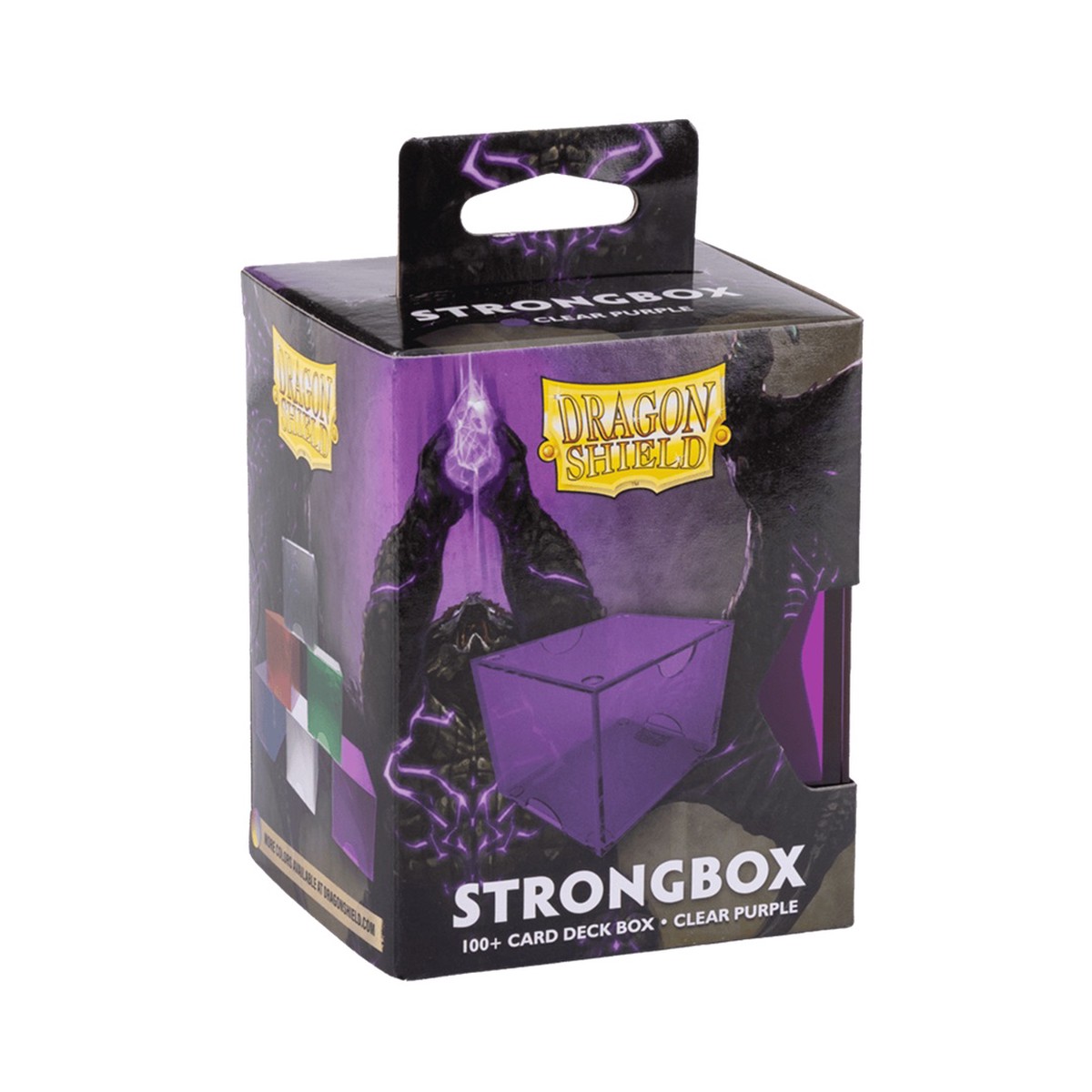 Dragon Shield Strongbox Box Clear Purple