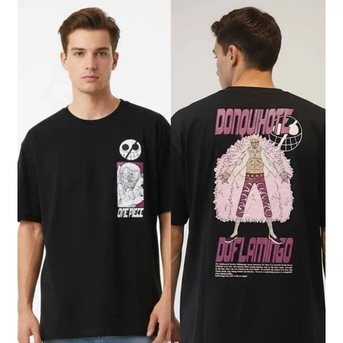 One Piece Donquihote Doflamingo Black T-Shirt (M)