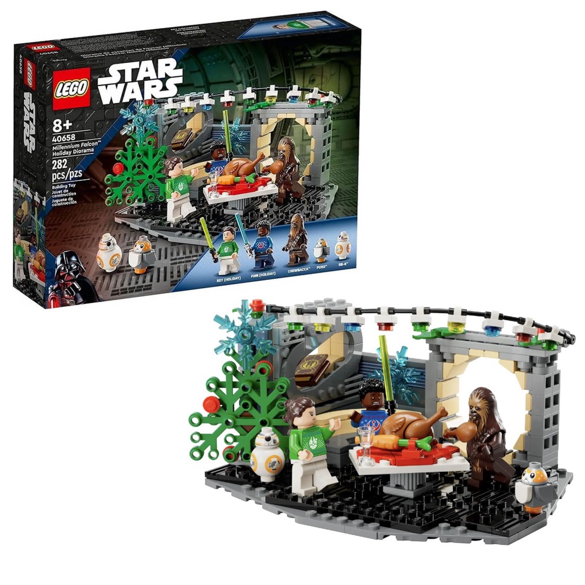 Star Wars 40658 Millennium Falcon Holiday Diorama  Retired