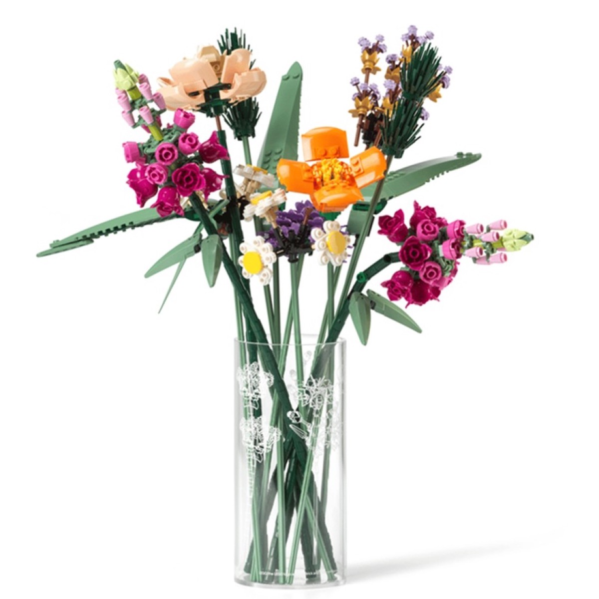Wild Flowers Vase Transparent