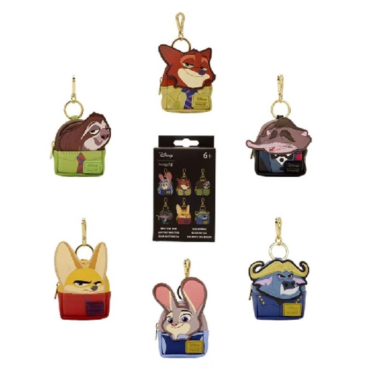 Disney Zootopia Mystery Loungefly Mini Backpack Bag Charm