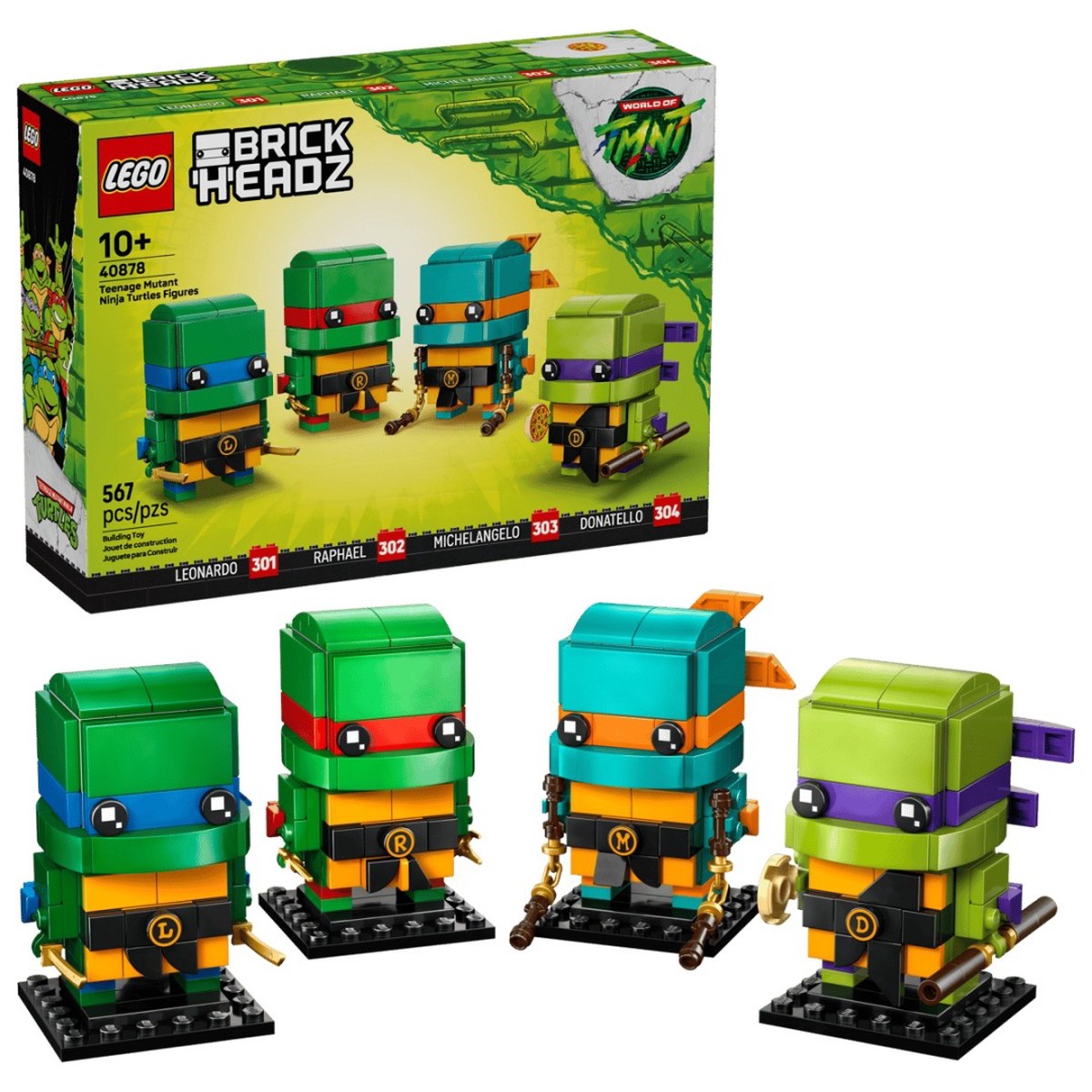 BrickHeadz 40878 Teenage Mutant Ninja Turtles Figures  Exclusive