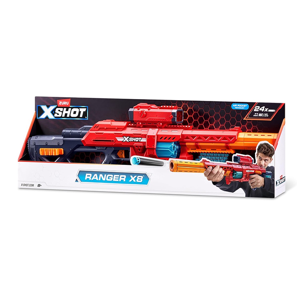 ZURU X-SHOT RANGER X8 BLASTER