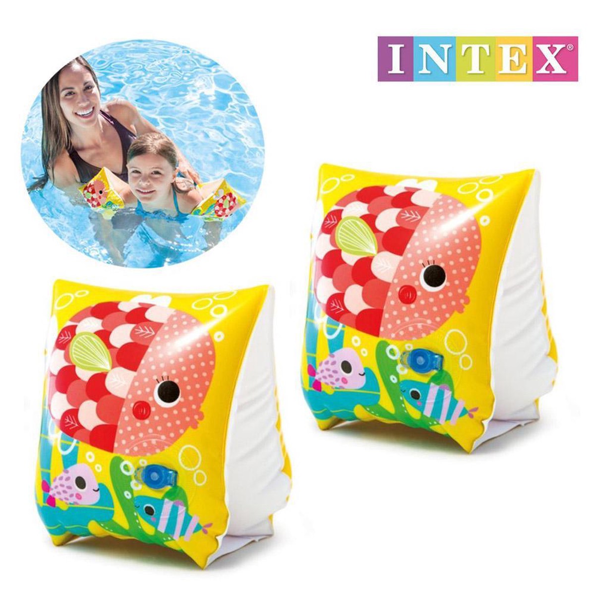 (NET)Intex, Inflatable Star Swimming Pool Arm Band – 58652NP