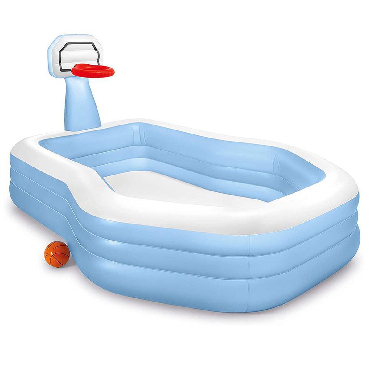 (NET)Swim Center Shootin’ Hoops Family Pool 57183NP Intex