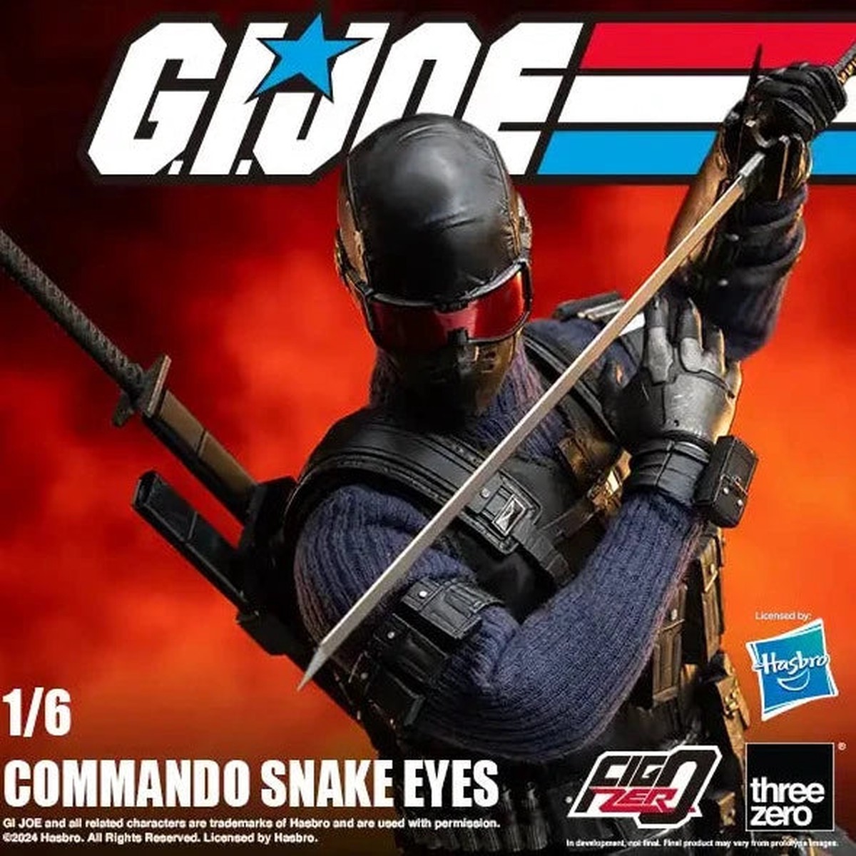 [Backorder] G.I. Joe FigZero 1/6 Commando Snake Eyes
