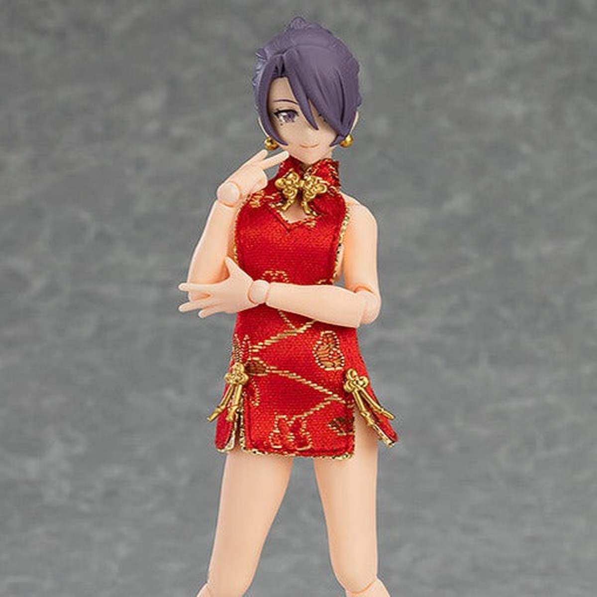 [Backorder] Figma 569 Female Body (Mika) with Mini Skirt Chinese Dress Outfit